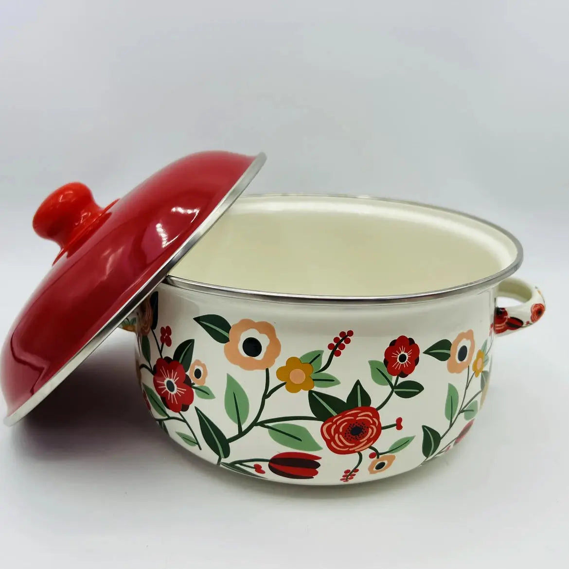 Enamel Thickened Stew Pot Household Kitchen Cookware Cooking Noodles Hot Milk Baby Supplement Stock Pot