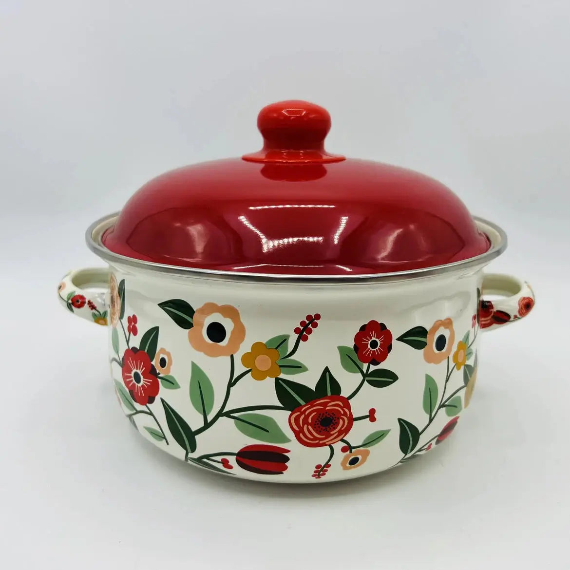 Enamel Thickened Stew Pot Household Kitchen Cookware Cooking Noodles Hot Milk Baby Supplement Stock Pot