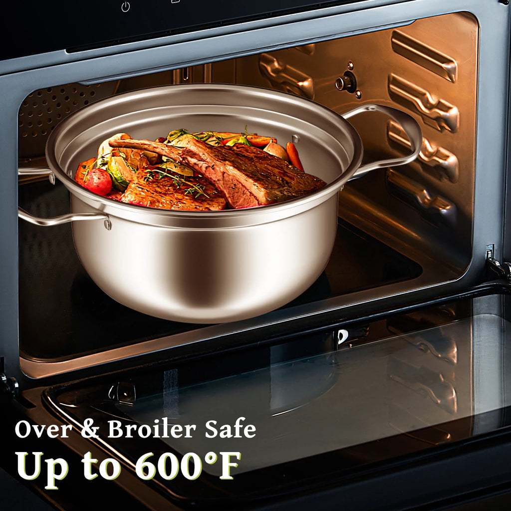 15-piece stainless steel cookware set, non-stick pan set, frying pan, stew pot, wok, multi-functional, stylish, durable, the per